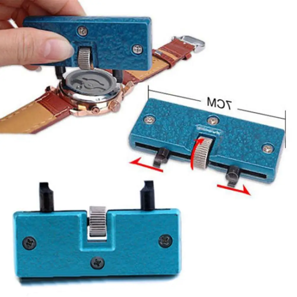 

50% New Arrival !!! Adjustable Watch Back Case Cover Opener Remover Screw Wrench Repair Kit Tool