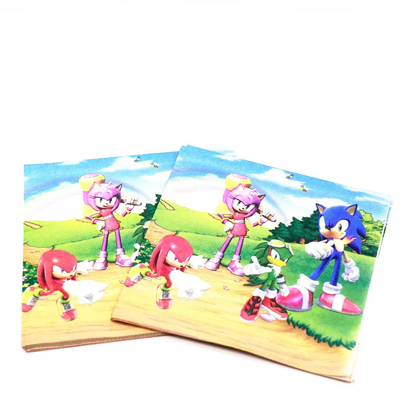 

Hedgehog balloon sonic party balloon boy birthday party decoration sonic aluminum foil balloon baby shower flag pull tablecloth