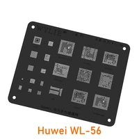 wylie wl 56 bga reballing stencil for huawei msm8937 msm8953 1ab msm8916 msm8940 msm8952 bga153 bga221 chip ic black steel mesh