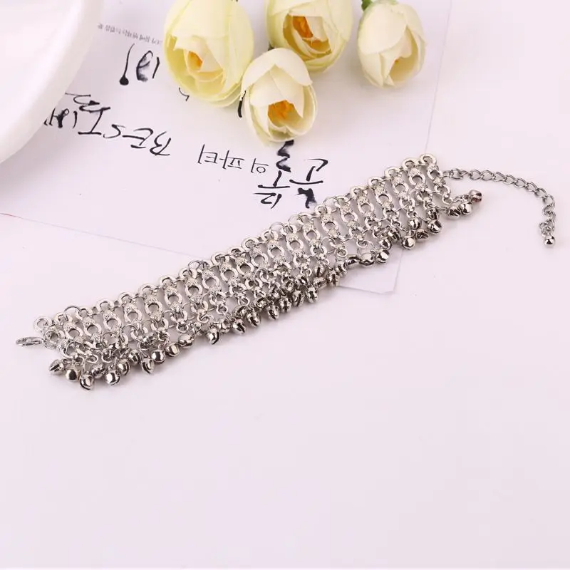 Браслет на ногу женский серебристый в богемном стиле | Украшения и аксессуары