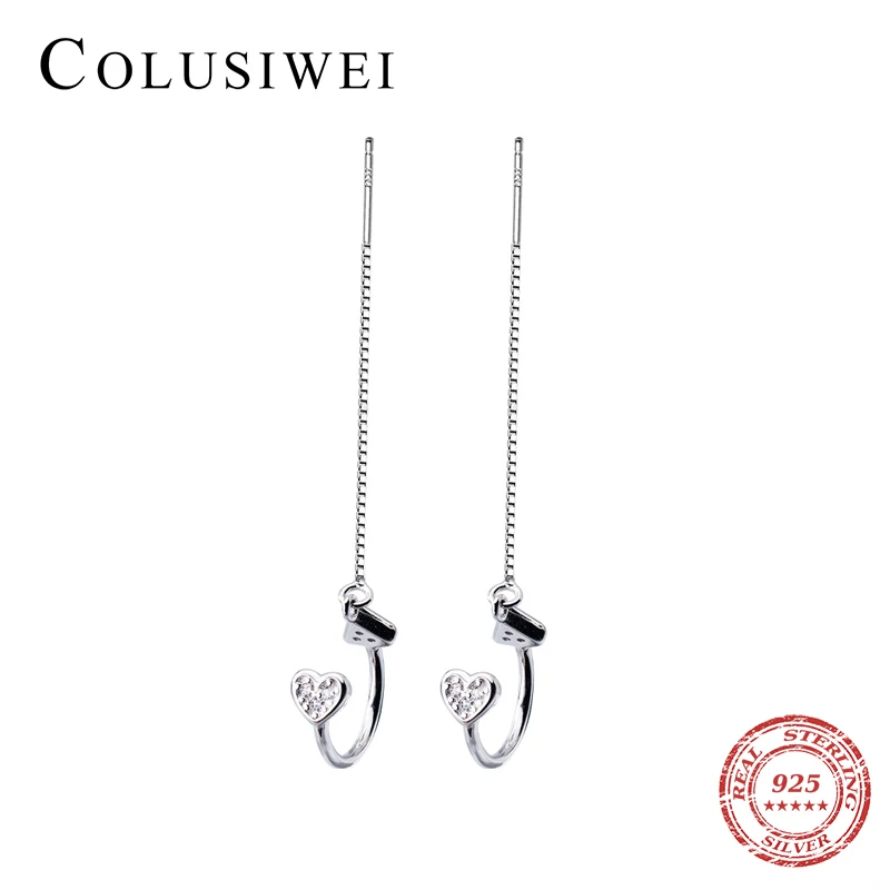 Серьги-клипсы женские с треугольными сердечками 925 пробы серьги прозрачными