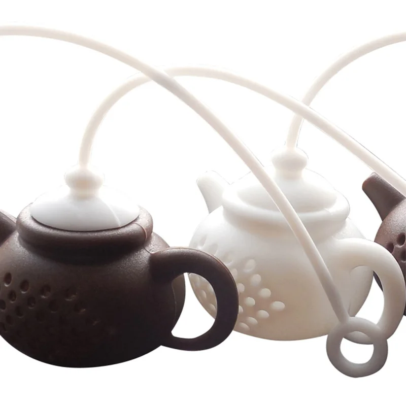 

1Pcs Creative Teapot-Shape Tea Infuser Strainer Silicone Tea Bag Leaf Filter Diffuser Teaware Teapot Accessory Kitchen Gadget