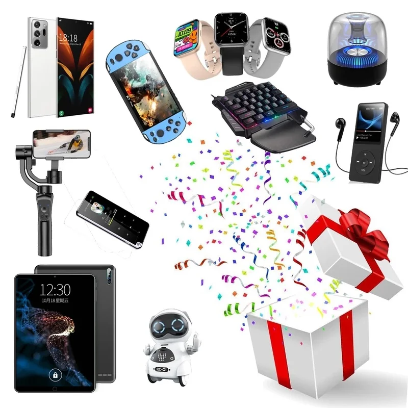 

Подарочная коробка Lucky Mystery 2022, высококачественные подарки, произвольные различные электронные продукты, более популярные бытовые предметы...
