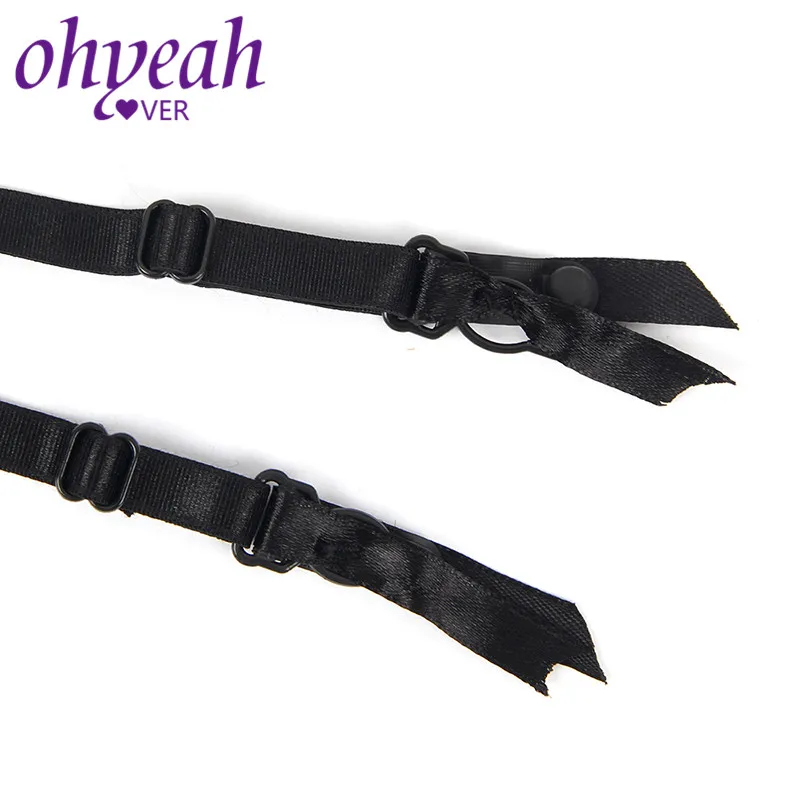 Ohyeahlover Черный цвет большие размеры трусики с подвязкой м 5XL сетчатые прозрачные