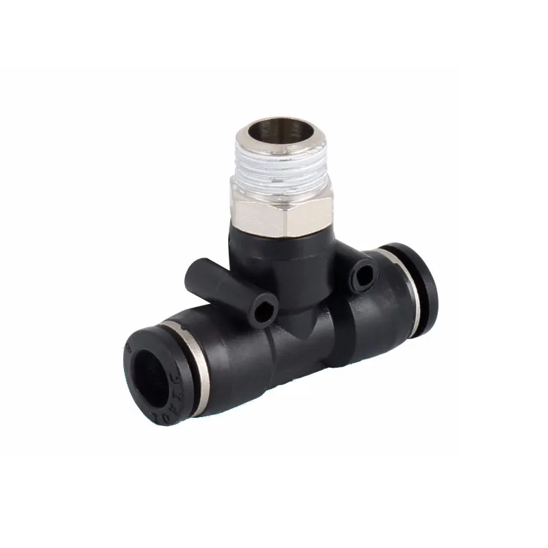 Т-образные пневматические фитинги для труб пластиковый быстроразъемный