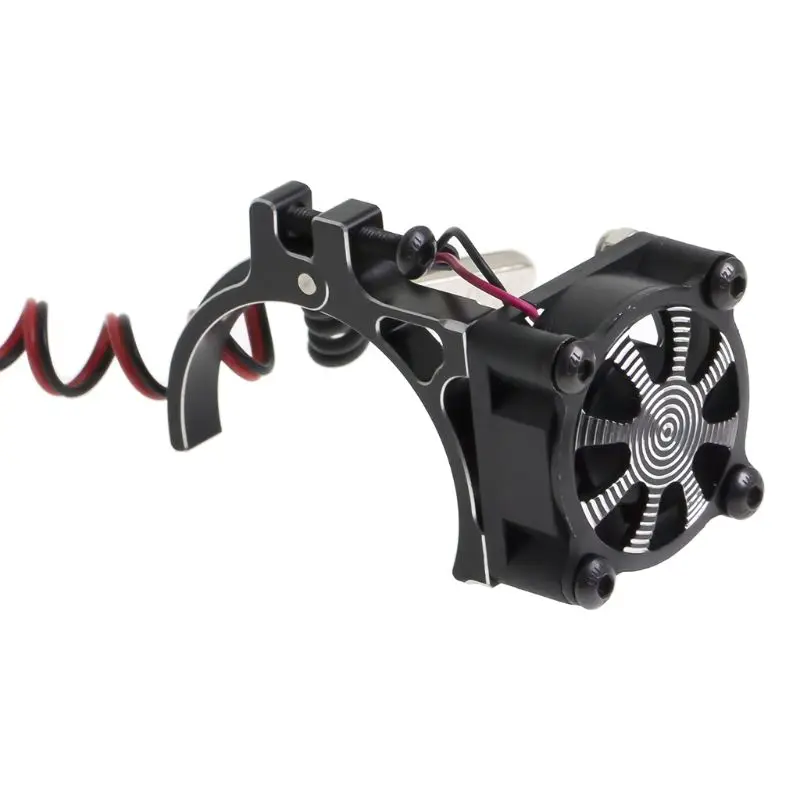 

RC Car Motor Heatsink Cooling Fan with Thermal Sensor Metal Clamp Radiator for trx4 SCX10 540 550 3650 3660 Motors Remote