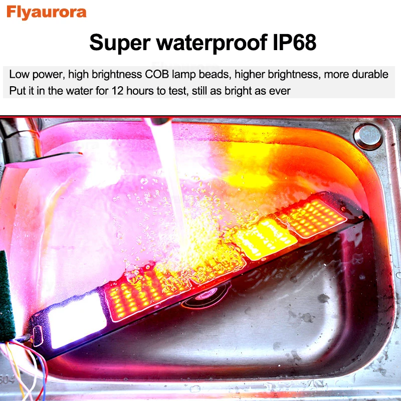 2 шт. 24V COB светодиодный автомобиль грузовик задние светильник Аварийные огни s