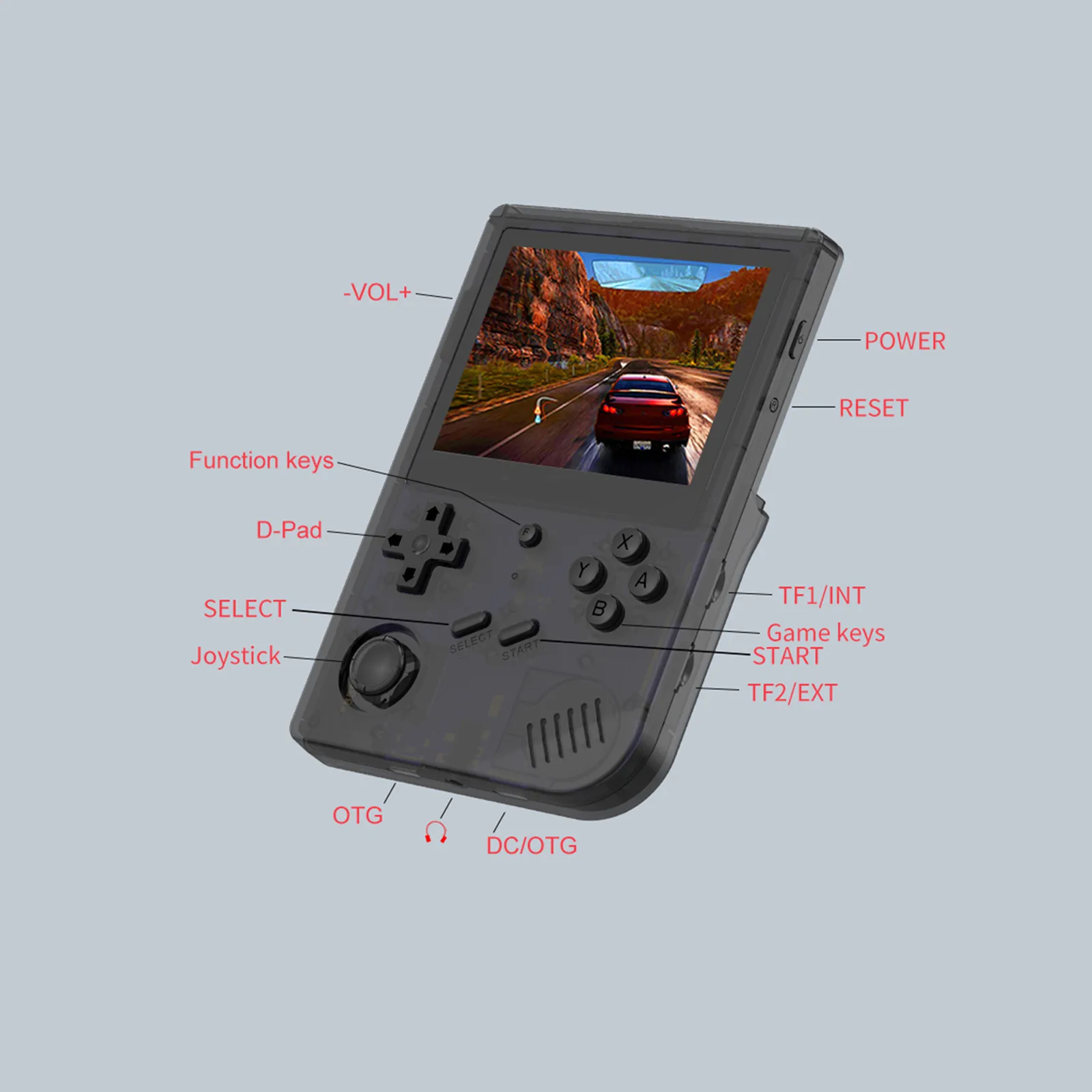 

New Rg351v Retro Games Rk3326 Open Source 3.5 Inch 640/480 Handheld Game Console Emulator For Ps Built-in 50000+games Kid Gift