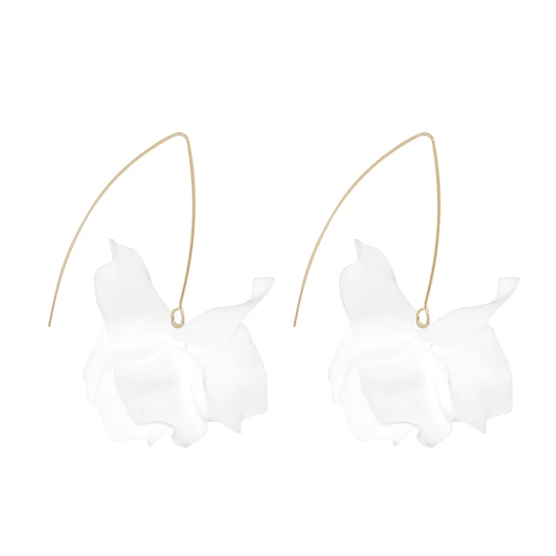 Модные длинные серьги из смолы в форме цветка новый дизайн 2020 богемные висячие