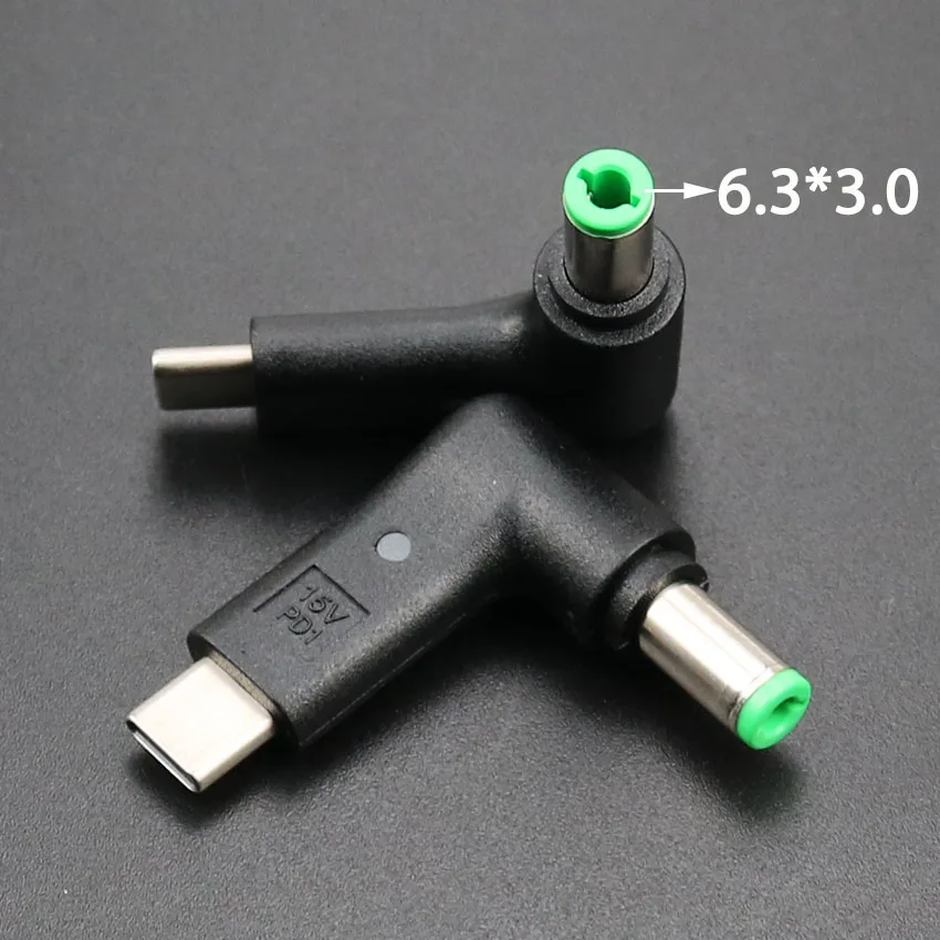 Адаптер ChengHaoRan для зарядного устройства ноутбука переходник с Type C папа на разъем