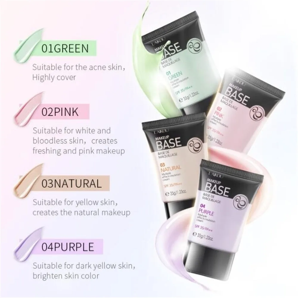 4Colors Profession BB Cream Face Brighten Primer Foundation Waterproof Concealer Moisturizing Whitening Makeup | Красота и здоровье