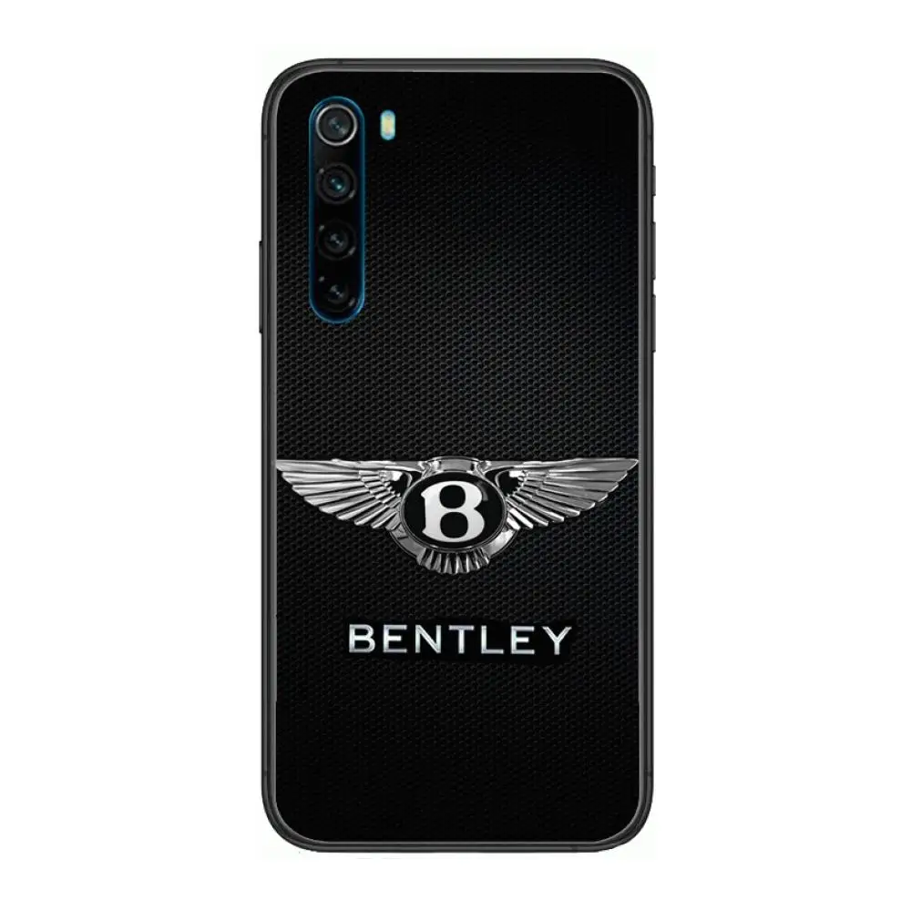 

Sports car luxury Bentley cartoon Phone Case For XiaoMi Redmi Note 9S 8 7 6 5 A Pro T Y1 Anime Black Cover Silicone Back Prett