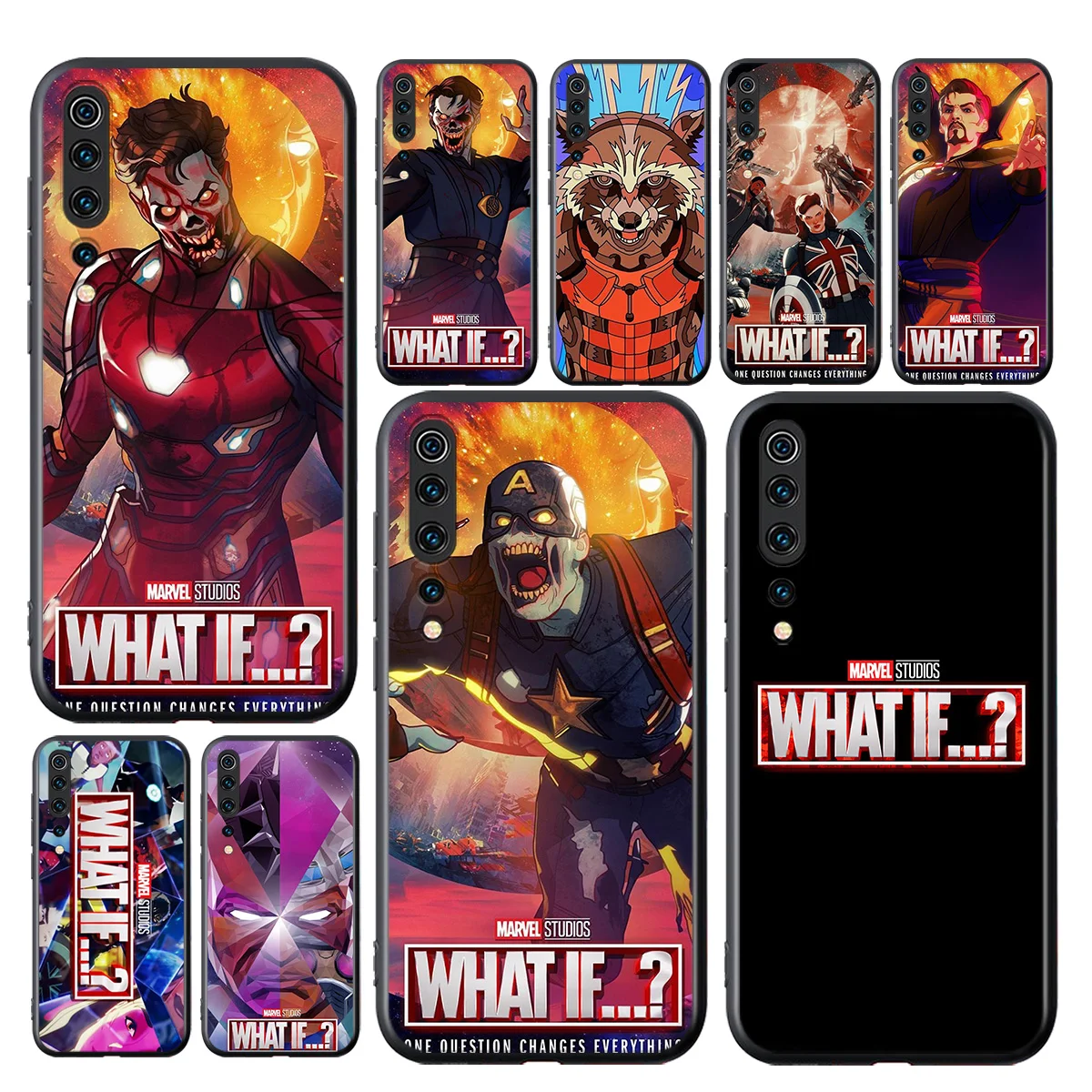 

Phone Case For Xiaomi Mi 11i 11 10T 10i 9T 9 A3 8 Note 10 Ultra Lite Pro 5G CC9 SE Marvel WHAT IF Black Soft Cover