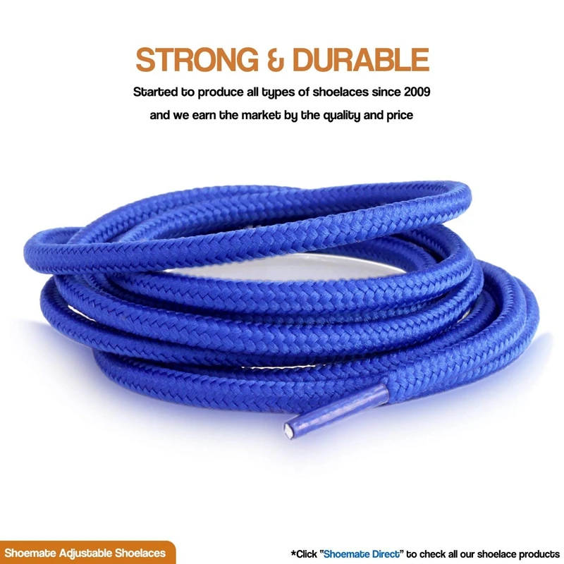 1 Pair Round Shoelaces Polyester Solid Classic Shoe Laces Leisure Sneakers Boots Shoeslace 90cm/120cm/150cm 21 Colors