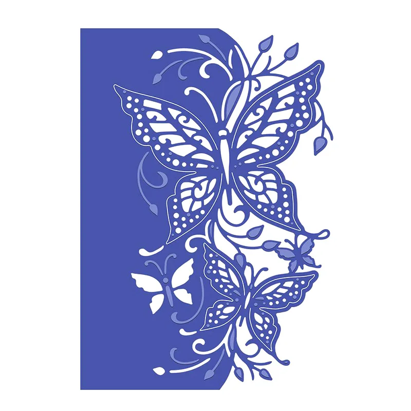 

2021 New Butterfly Lace Metal Cutting Dies Decorative Scrapbooking Steel Craft Die Cut Embossing Paper Cards Stencils