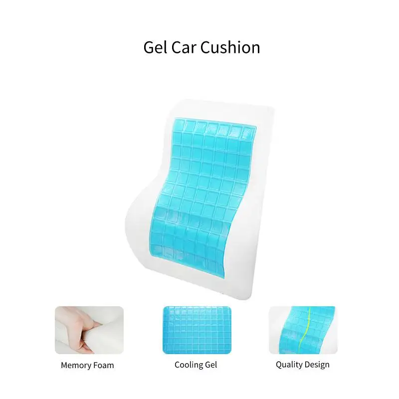 BEYOND CLOUD Memory Foam Breathable Gel Car Back Cushion Home Office Chair Waist Support Lumbar Relax Spine 024 | Дом и сад
