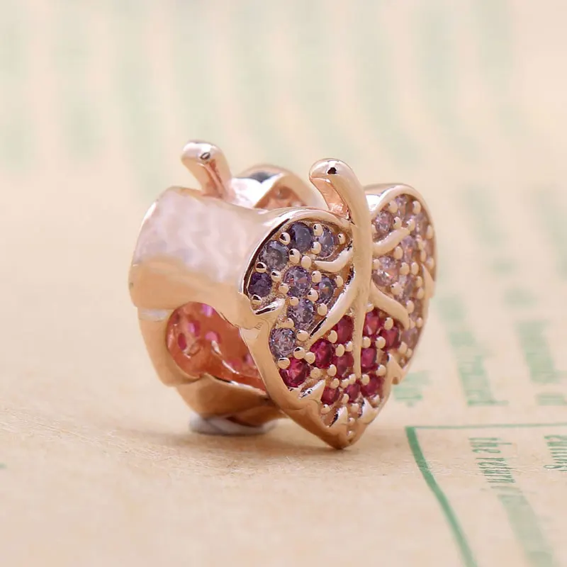 

% True 925 Sterling Silver Leaves Crystal Series fits the original 3mm Bracelet Bracelet for Women's Birthday Fashion Jewelry Gi