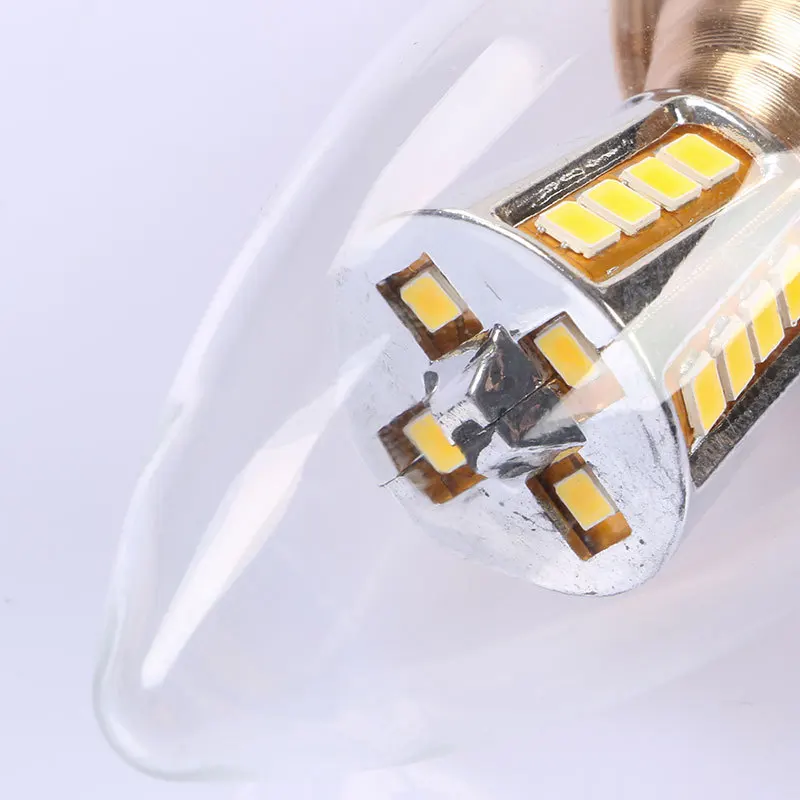 2019 новейшая вверх и вниз светодиодный ная лампа E14 LED лампочка 10 Вт 12 SMD2835 220 в 230 В