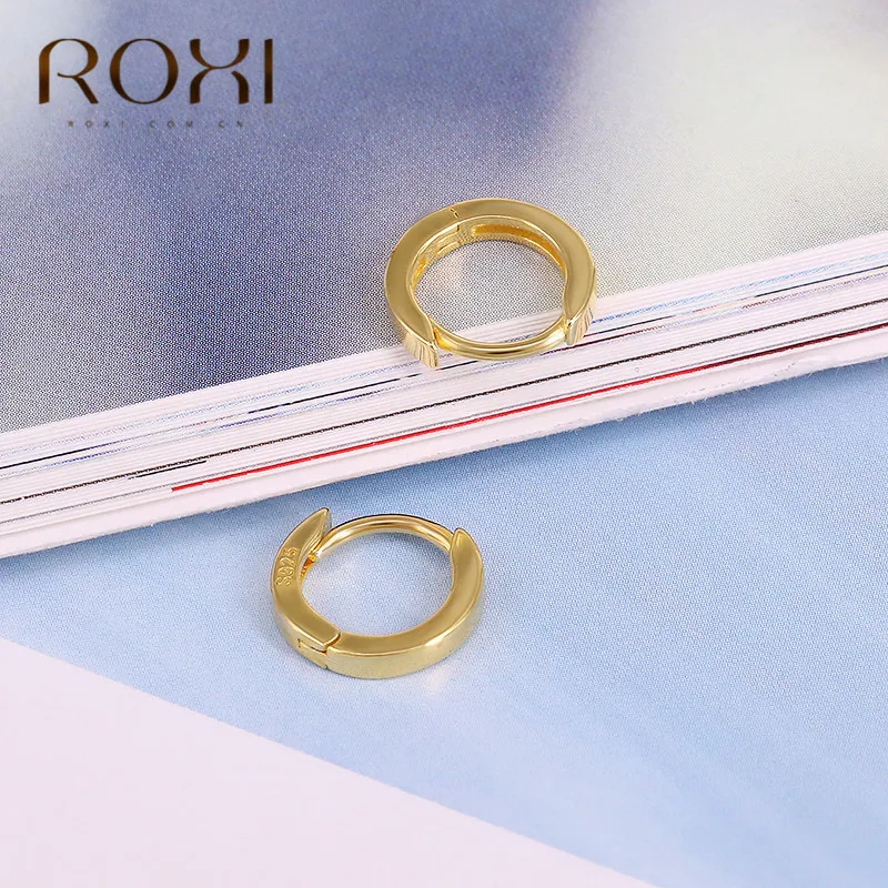 Женские серьги-кольца из серебра 925 пробы с защитой от аллергии | Украшения и