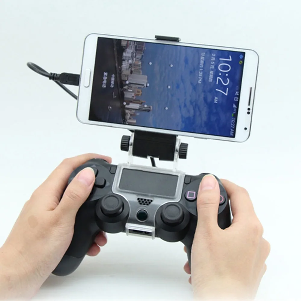 Смартфон игра Клип зажим держатель стенд с OTG кабель для PS4 контроллер