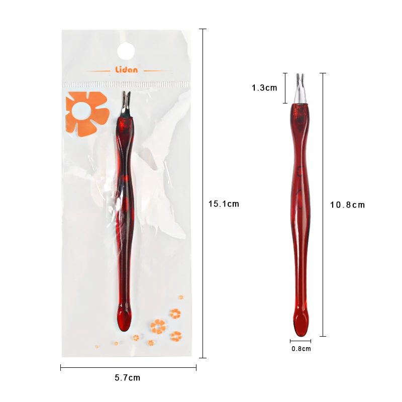 Lidan 5 шт. отодвигатель кутикулы декоративная вилка Маникюрный Инструмент для