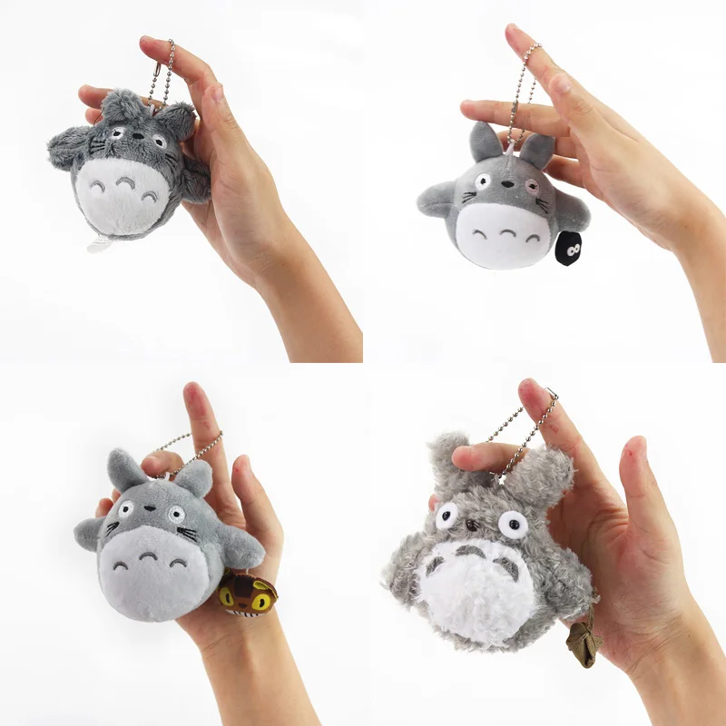 5 10 см мини Мой сосед Тоторо Kawaii аниме JiJi Кот плюшевый рюкзак подвески мягкие