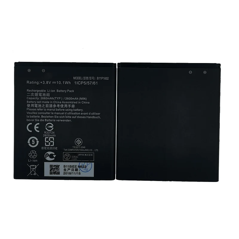 Новый аккумулятор 2600 мАч B11P1602 для ASUS Zenfone Go 5 &quotZB500KL X00AD X00ADC X00ADA мобильного