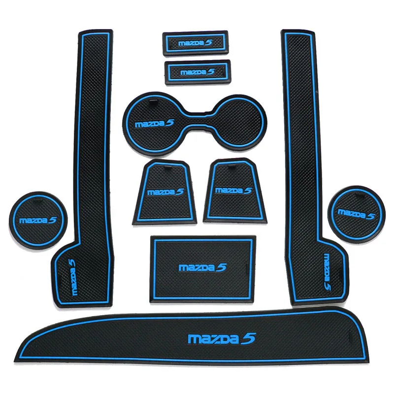 11 шт./компл. автомобильные аксессуары слот для ворот коврик резиновая