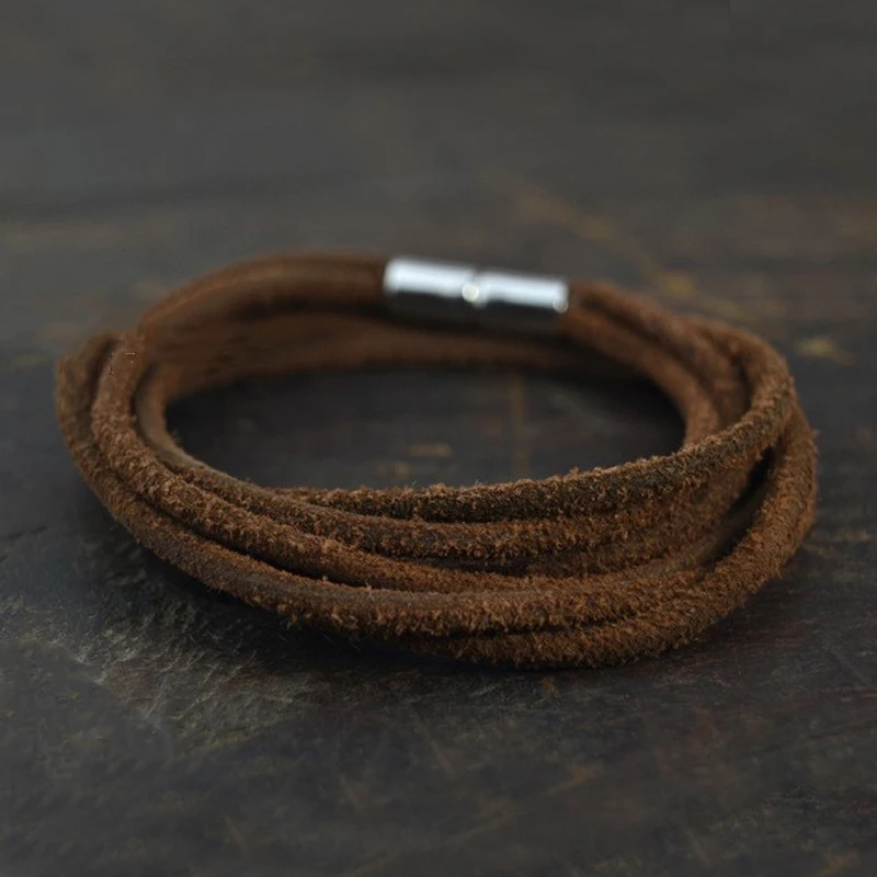 Бесплатная доставка 3 мм кожаный браслет и веревочные браслеты для женщин или