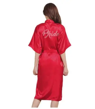 Буквенный Свадебный халат Невеста мягкое кимоно купальный сексуальное ночное
