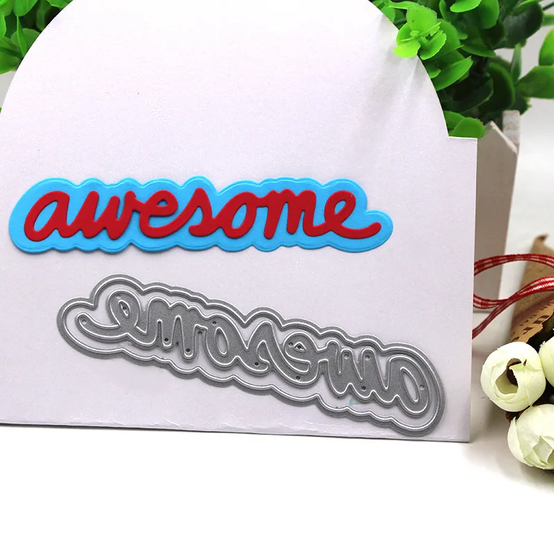 Милый дом Привет буквы металлические режущие штампы трафареты шаблон для