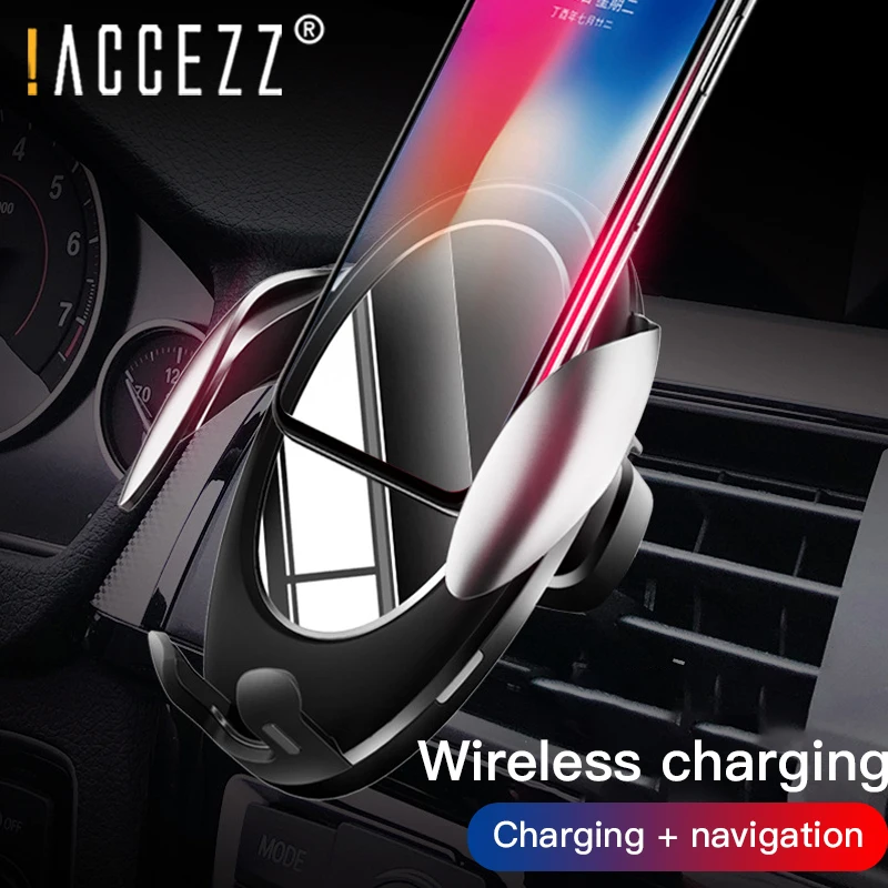 ! ACCEZZ Быстрое беспроводное зарядное устройство Подставка для iphone 8 Plus X XS MAX samsung S10