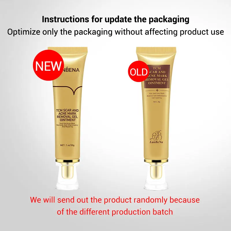 

LANBENA Acne Scar Remove Serum Treatment Cream Repair Stretch Mark Ointment Gel Anti Acne Blackhead Whitening Body Skin Care 2PC