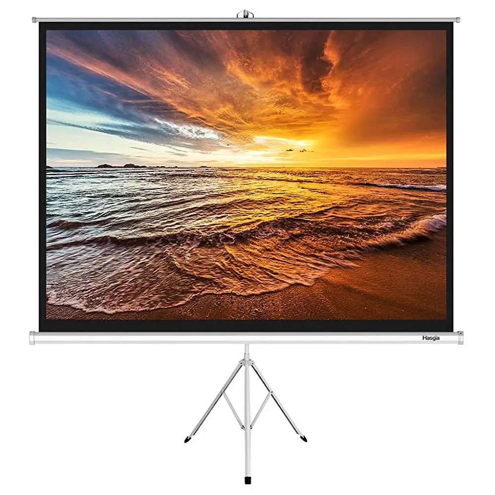 

Projector Screen with Stand 60 72 84 100 Inch Outdoor Matt White Projection Screen 4:3 HD Premium Wrinkle-Free Tripod Screen