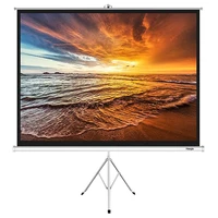 projector screen with stand 60 72 84 100 inch outdoor matt white projection screen 43 hd premium wrinkle free tripod screen