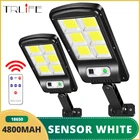 Ультра мощный Солнечный СВЕТОДИОДНЫЙ светильник уличная лампа на солнечных батареях 4800MAH COB светильник водонепроницаемый PIR датчик движения садовая лампа 2000W