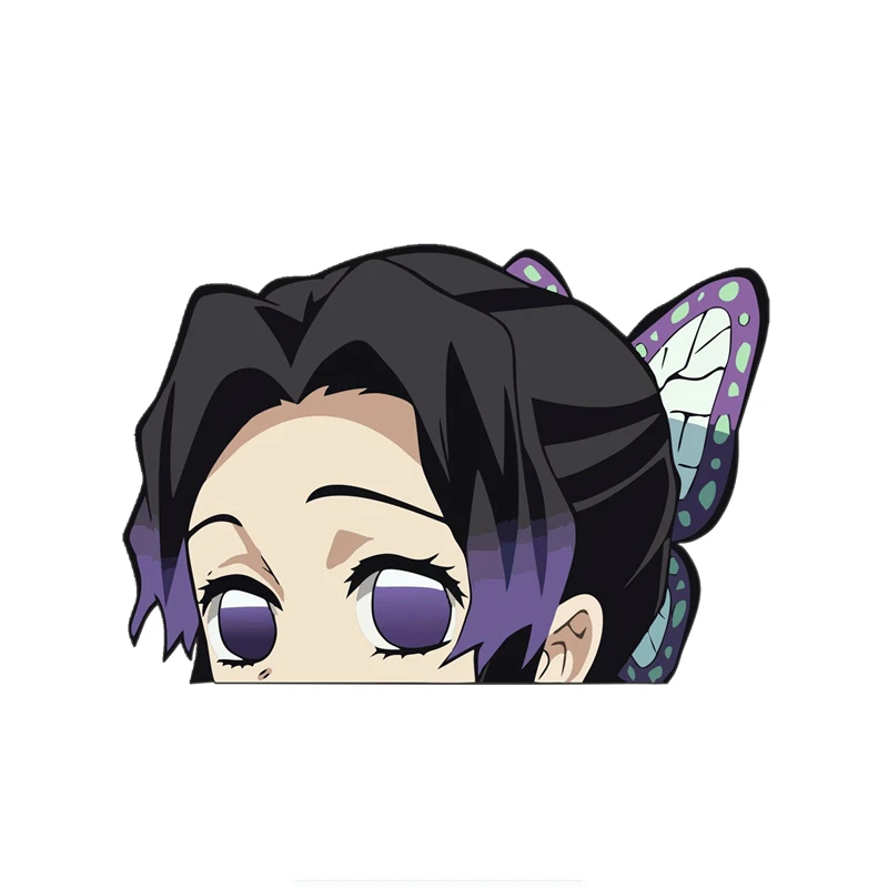 

Personality Funny Anime Peeking Colored Cartoon Graffiti Car Stickers Styling Sunscreen Decal Decorative KK Vinyl Apply To Car