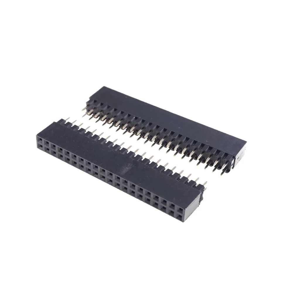 100 шт. 2 54 мм 0 10 &quotшаг 2x20 40 позиции Dual Row PCB наружный коллектор со сквозным