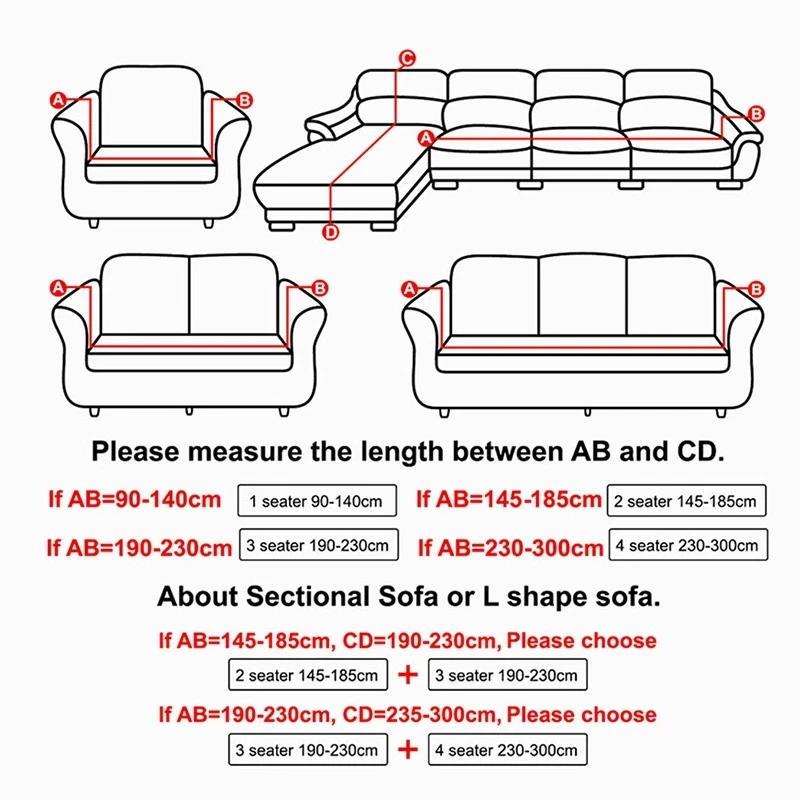 

Jacquard Thick Sofa Cover Pets Kids Corner Sofa Seat Slipcover Elastic Solid Color Couch Cover Chair Cover Funiture Protector