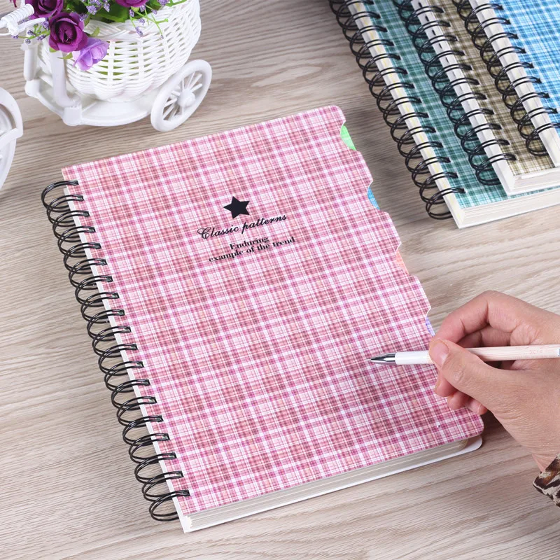 2017 Sprial Notebook спираль дневник катушки студент простой и прекрасный толстый журнал