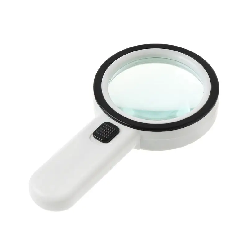 

30X LED Magnifying Glass Handheld Lighted Magnifier Double Glass Lens Jewelry Magnifier