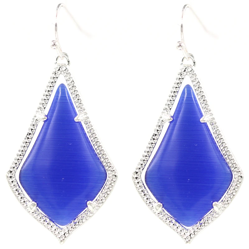 Cateye камень кайт массивные серьги слезки для Для женщин|Серьги-подвески| |