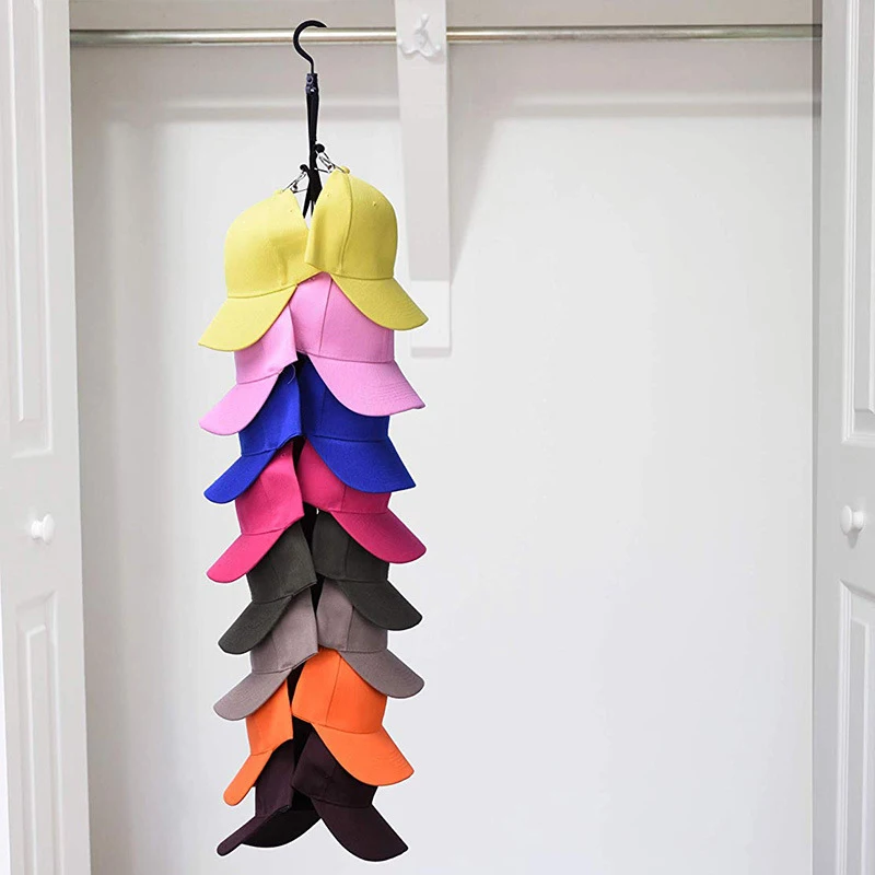 

Cap Rack Holder 16 Baseball Cap Organizer Storage Closet Hanger Door Hat Rack