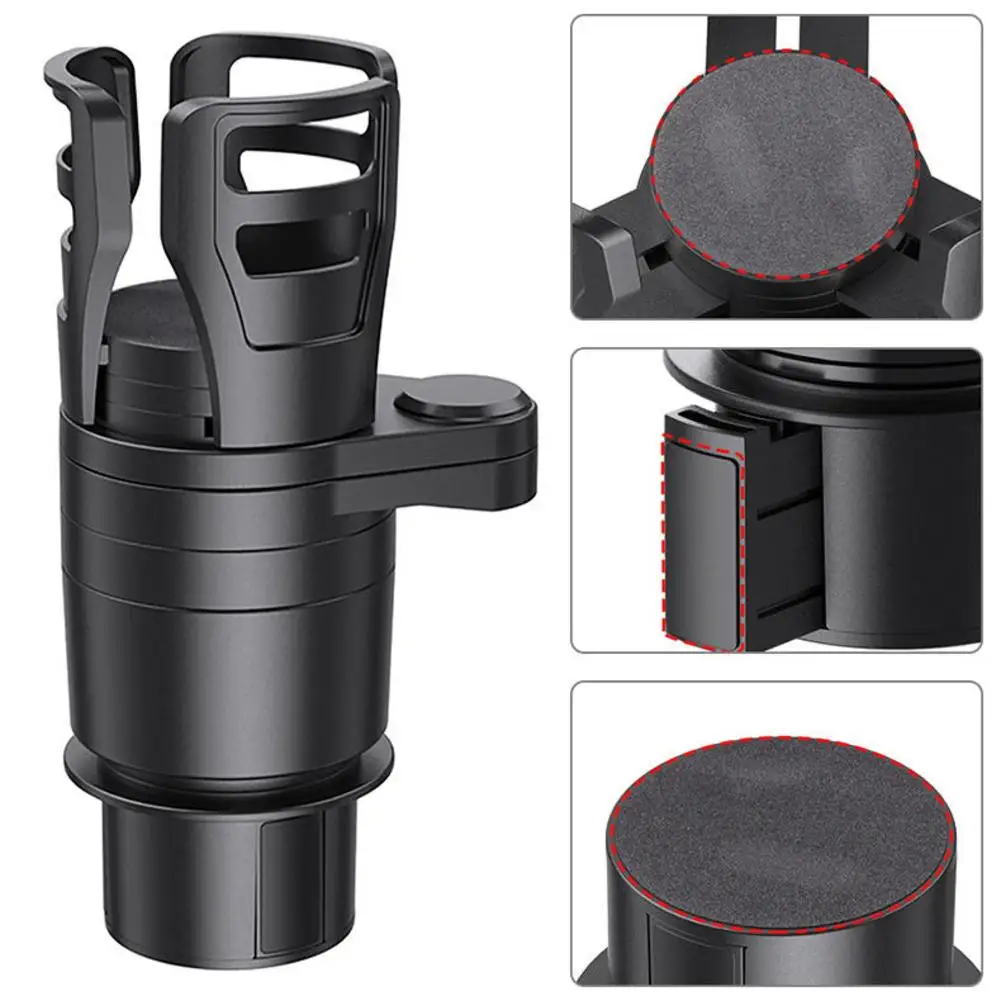 

Slip-proof Car Cup Holder 360 Degree Rotating Water Cup Holder Multifunctional Sunglasses Phone Holder Car Interior Accessories