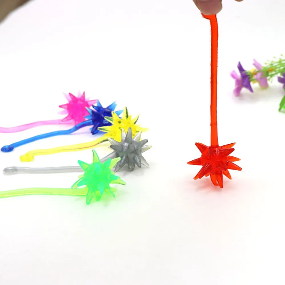 30pcs Kids Stretchy Sticky Toy Children Funny Toys Meteor Hammer Anti stress Games Visual Touch Random Color | Игрушки и хобби
