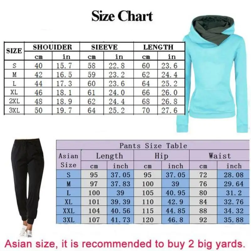 

Spring and Autumn Women's Hooded Sweater Suit Two Color Hat Outdoor Running Fitness and Leisure Pullover and Elastic Pants