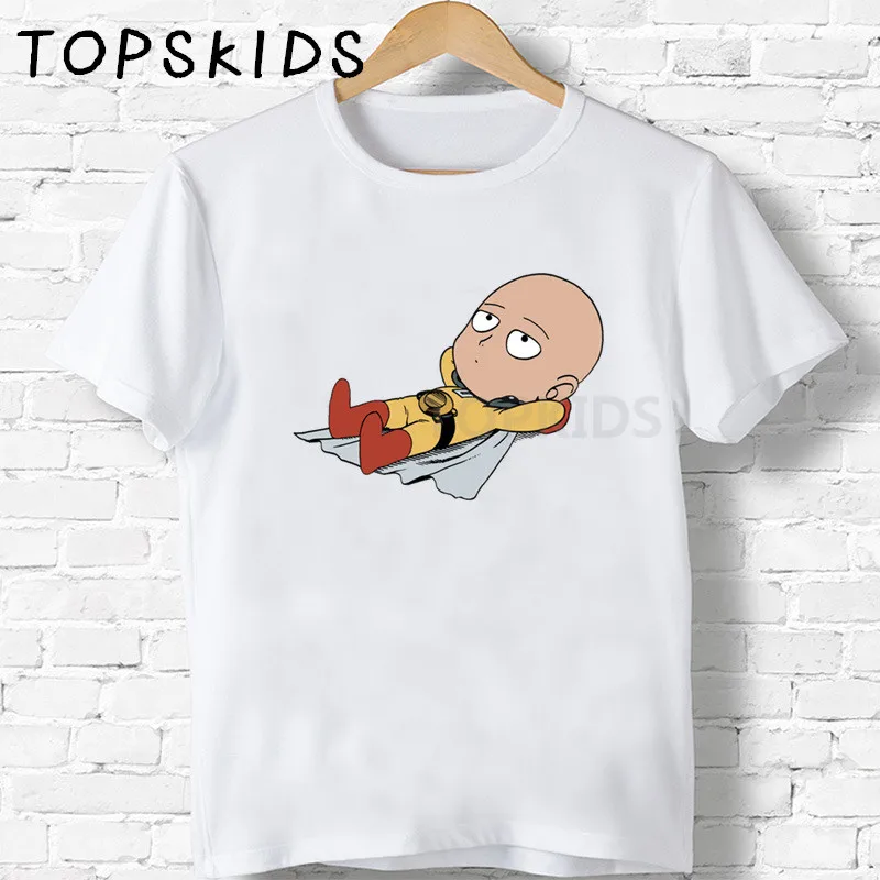 2020 футболка для мальчиков с героями Аниме One Punch Man Сайтама оппай детские футболки
