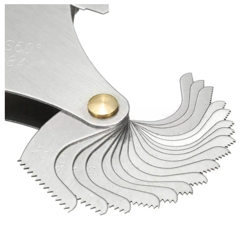 HOT 51xBlades Metric 60 degree Thread Gauge Gage Screw Pitch UNC 4-84 Measuring Tool | Инструменты