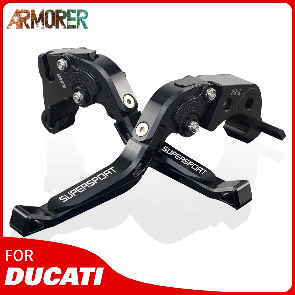 

For Ducati Supersport/S Super Sport Super Sports Extendable Adjustable Clutch Brake Lever Motorcycle CNC Aluminum 2017-2019