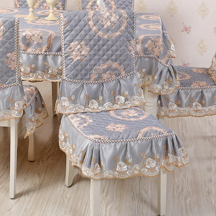 

European high quality lace table cloth chair cover Jacquard embroidery table cover christmas wedding home tablecloth rectangle S